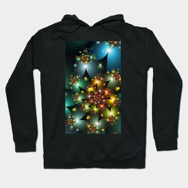 Colourful Butterfly Spiral Image Hoodie by pinkal